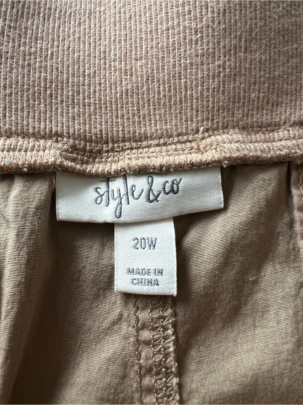 Style & Co. Tan Stretch-Waist Bermuda Shorts - Picture 5 of 6
